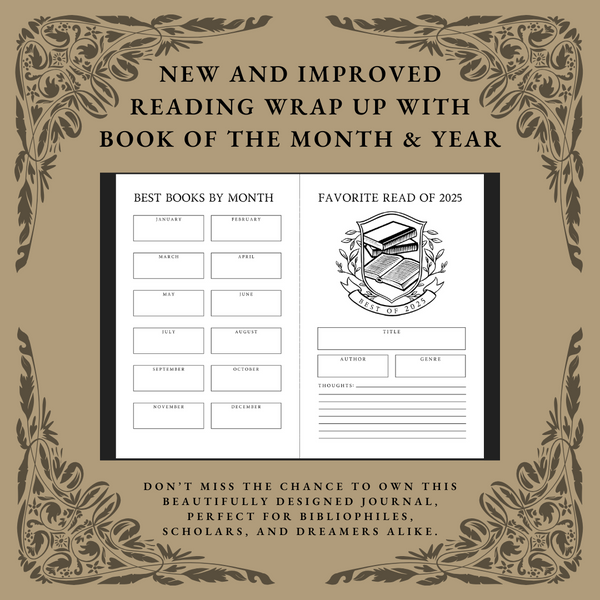 2025 DARK ACADEMIA READING JOURNAL (discounted)