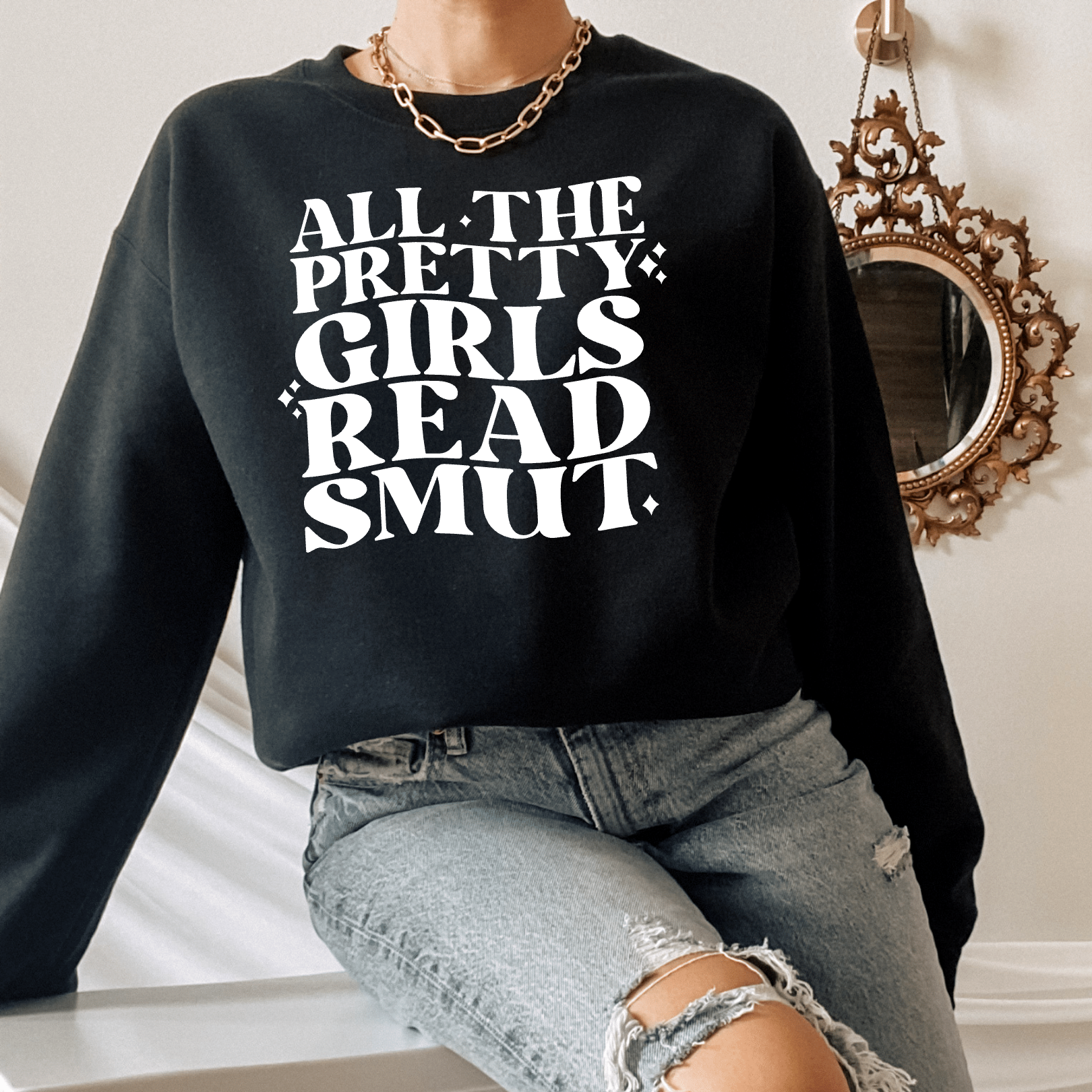 PRETTY GIRLS READ SMUT Bookish Crewneck Sweatshirt