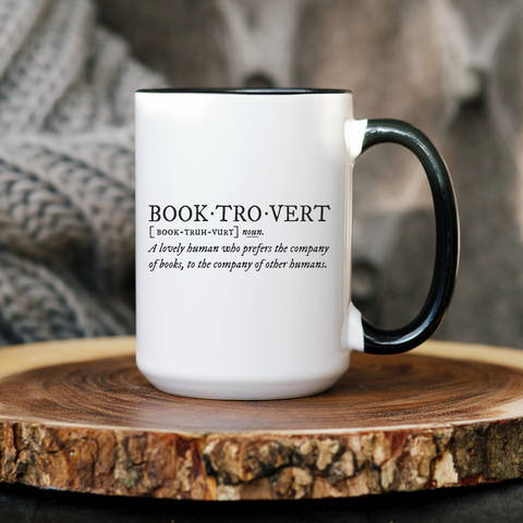 BOOKTROVERT Bookish 15 oz Ceramic Mug