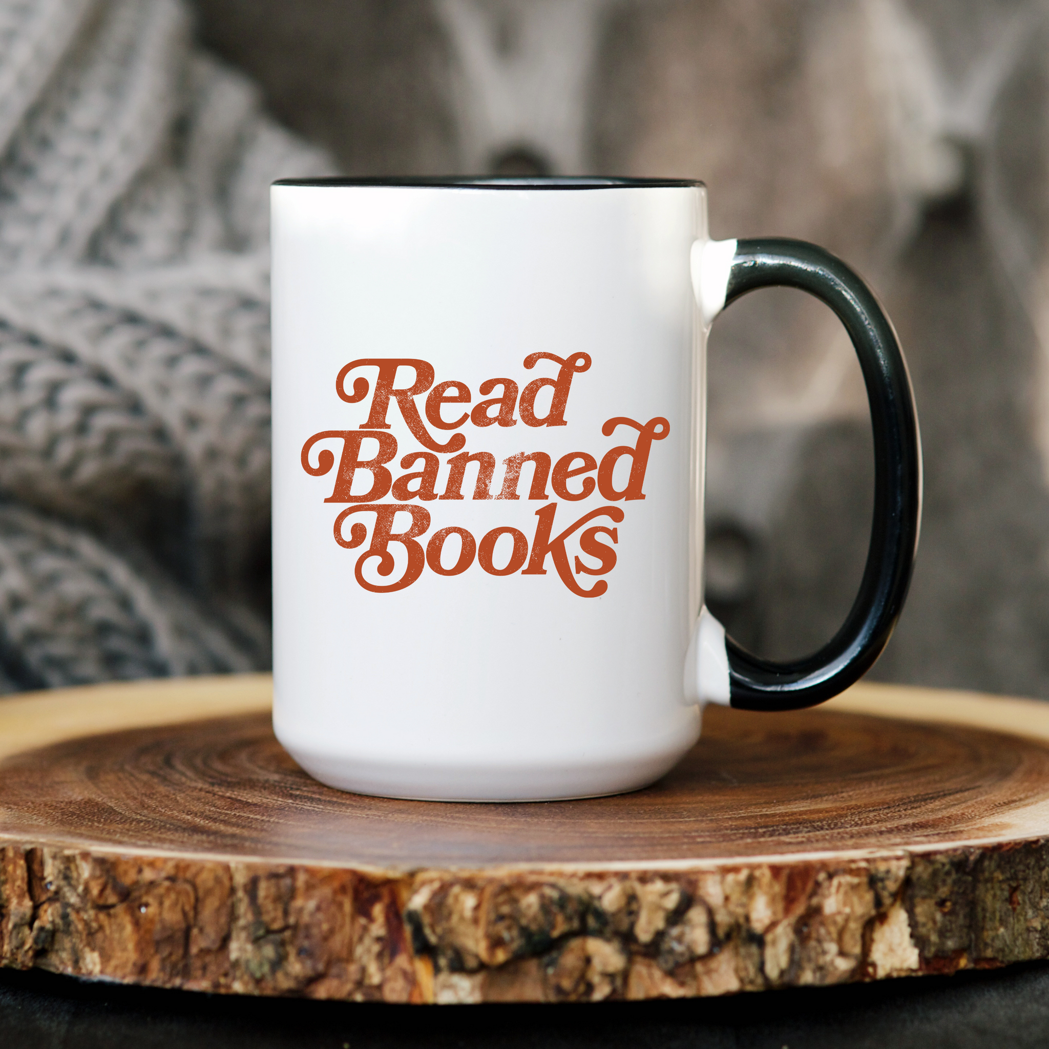 READ BANNED BOOKS Bookish 15 oz Ceramic Mug