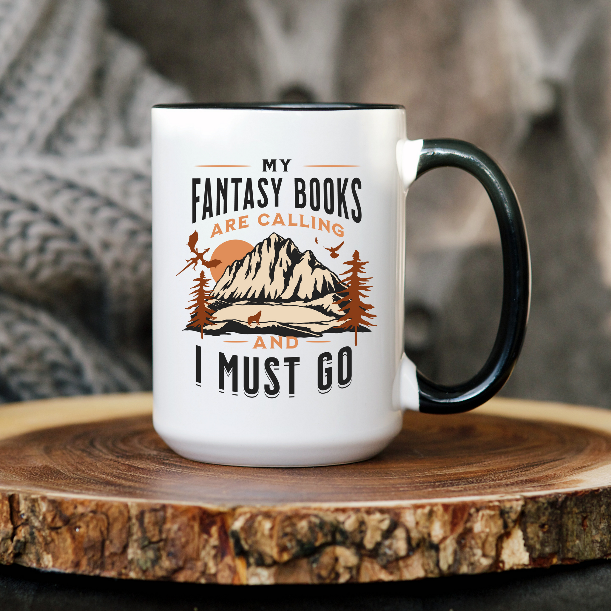 My Fantasy Books Bookish 15 oz Ceramic Mug – Fiction Bath Co.