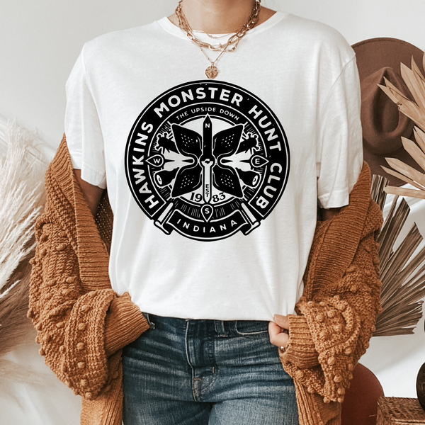 Hawkins Monster Hunt Club Stranger Things T-Shirt