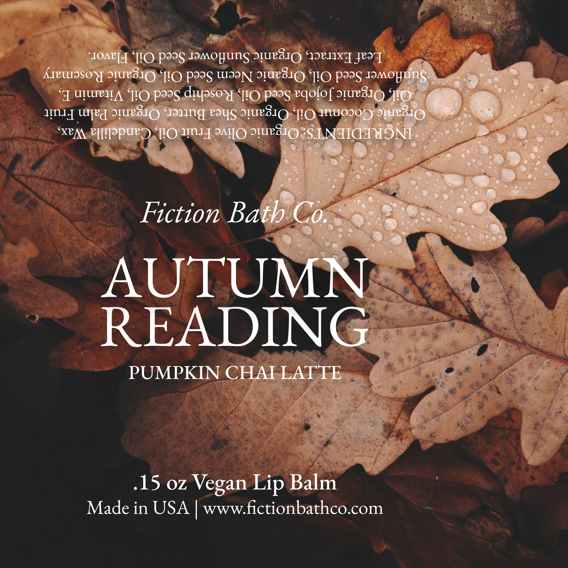 AUTUMN READING Vegan Lip Balm