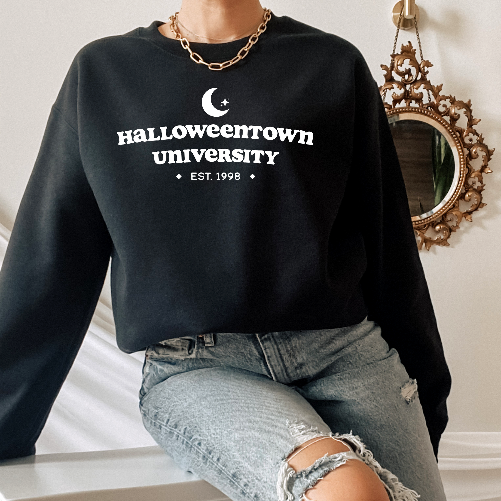 HALLOWEENTOWN Witchy Crewneck Sweatshirt
