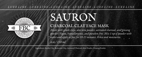 LUXE LINE: Sauron Charcoal Clay Face Mask (4oz)