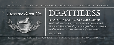 LUXE LINE: Deathless Dead Sea Salt & Sugar Scrub (4oz)