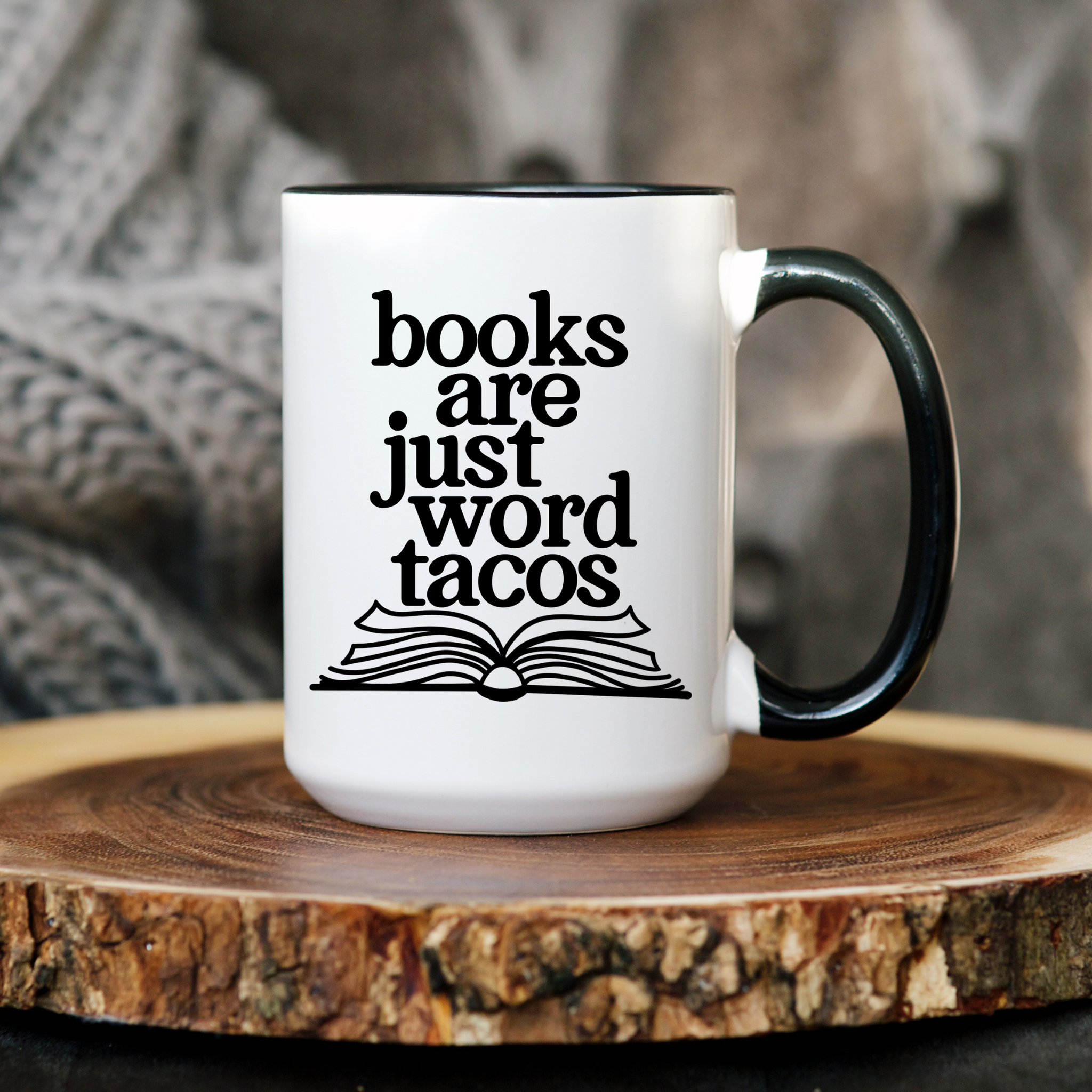 "Word Tacos" Bookish 15 oz Ceramic Mug